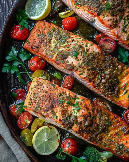 Za’atar Garlic Salmon Recipe