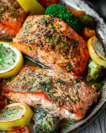 Za’atar Garlic Salmon Recipe