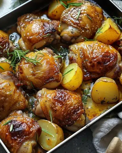 chicken thighs and potatoes 4 chicken thighs and potatoes