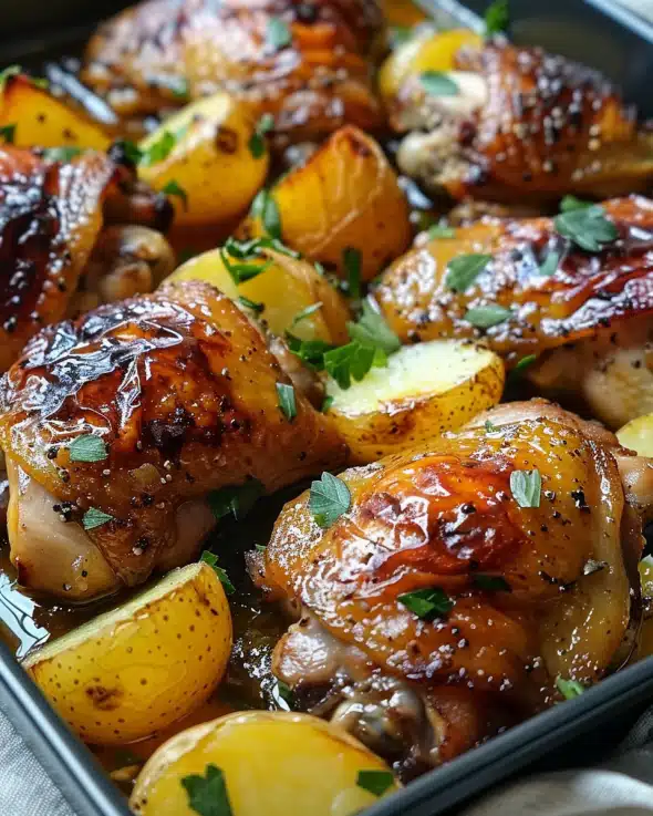 chicken thighs and potatoes