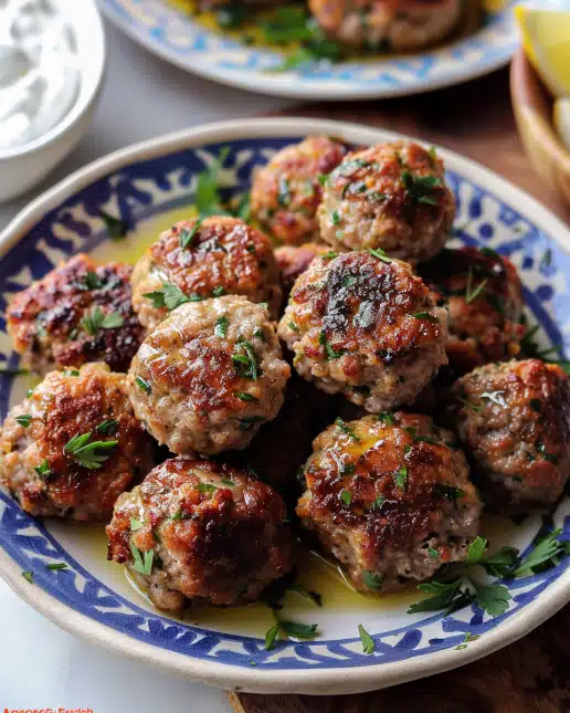 Greek Keftedes (Fried Meatballs)