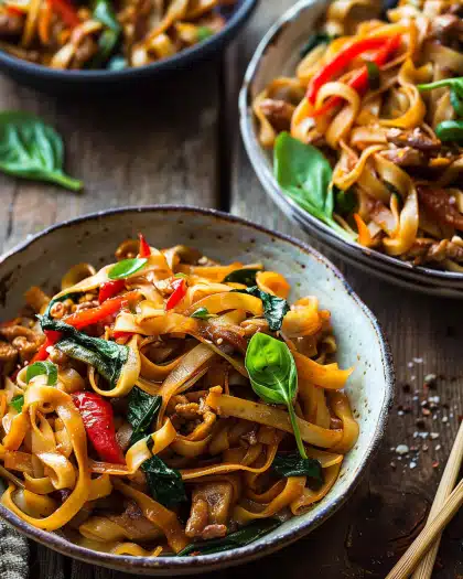 Better Than Takeout Thai Drunken Noodles.