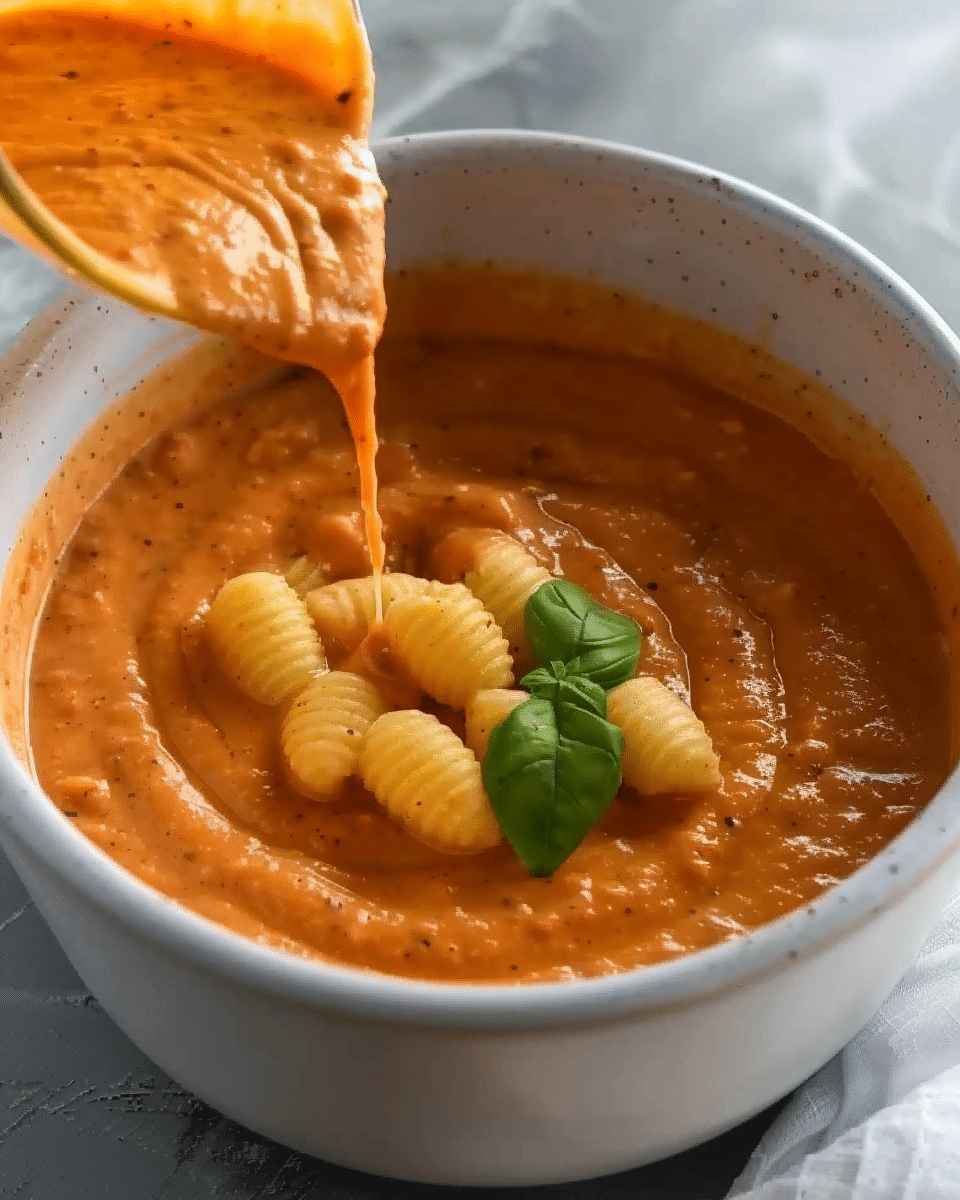 CREAMY CAPSICUM AND CASHEW GNOCCHI