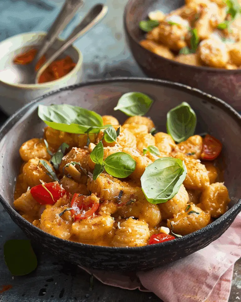 CREAMY CAPSICUM AND CASHEW GNOCCHI