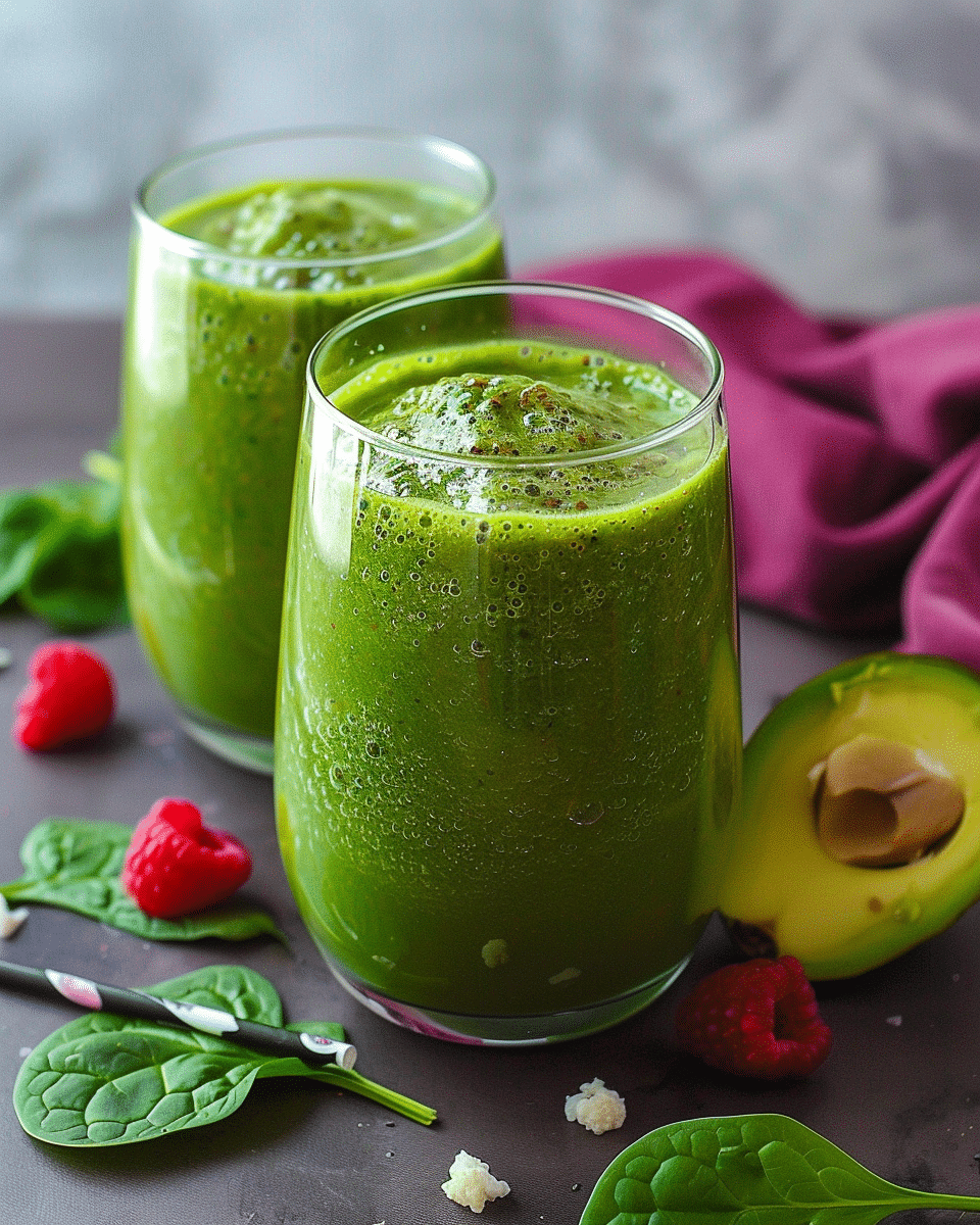 Cauliflower Spinach Green Smoothie