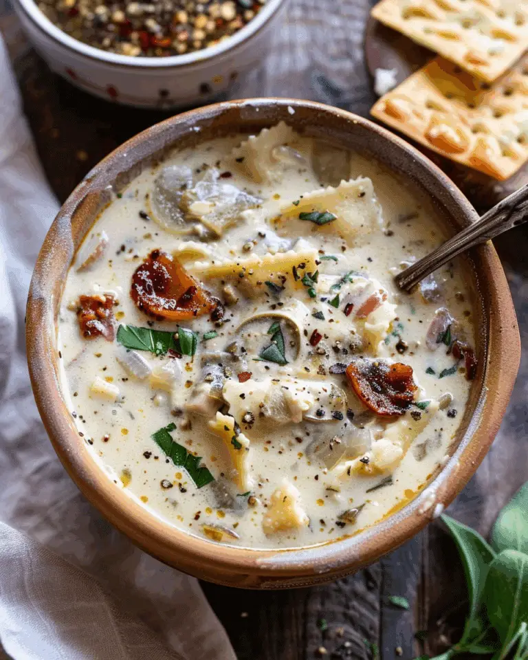 Creamy White Lasagna Soup