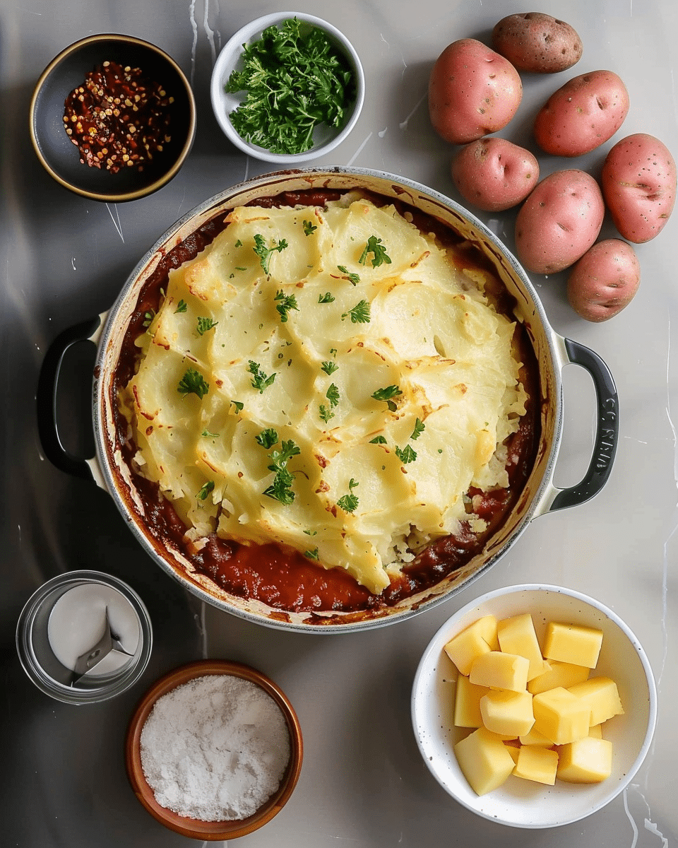 Creepy Shepherd’s Pie (Ghost Potatoes!)