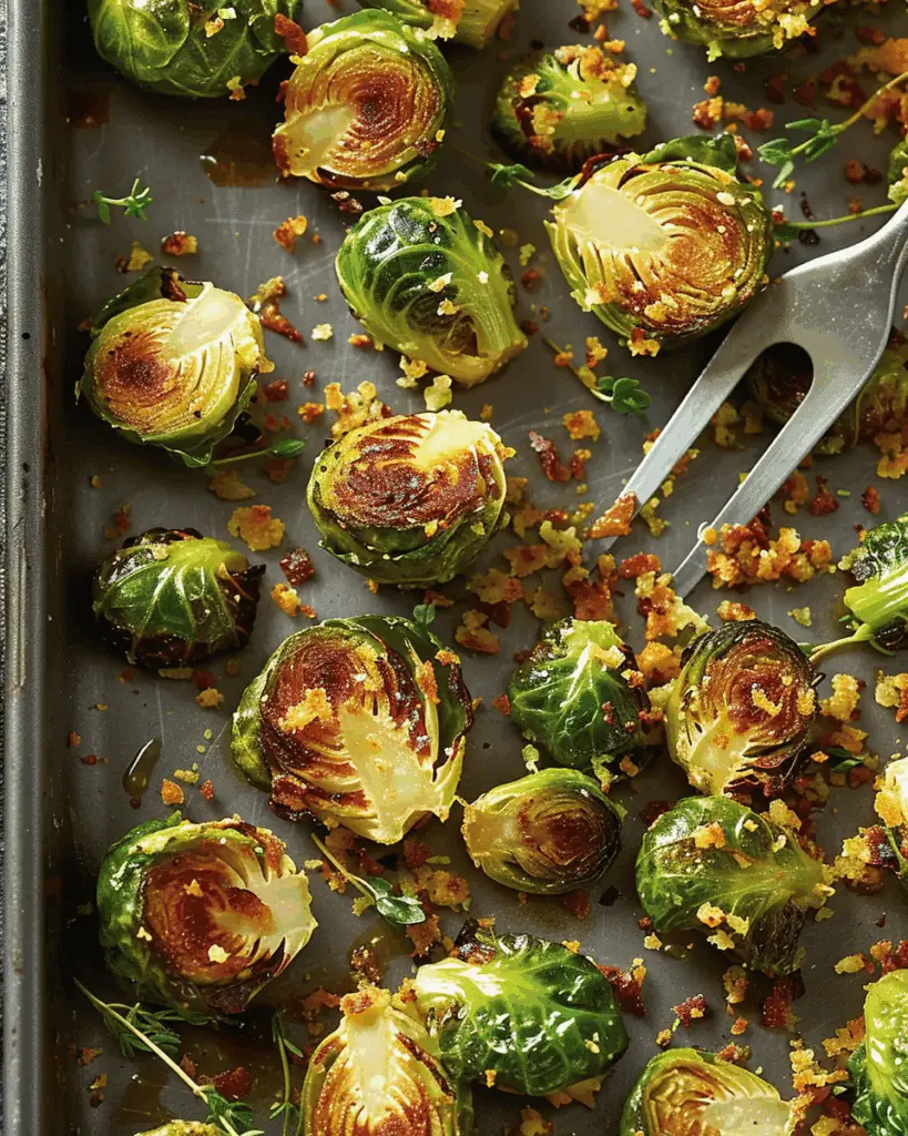 Crispy Parmesan-Crusted Roasted Brussels Sprouts