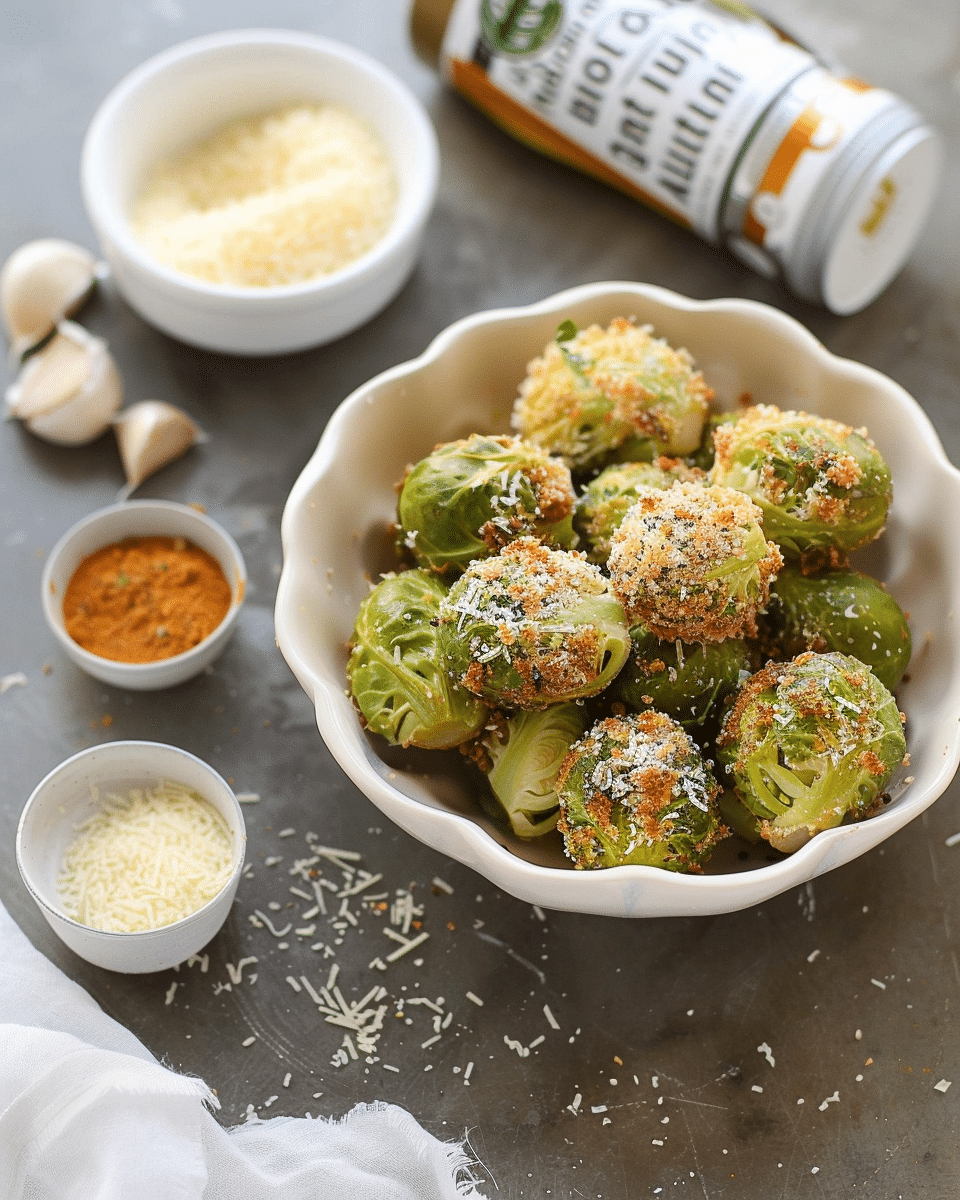 Crispy Parmesan-Crusted Roasted Brussels Sprouts