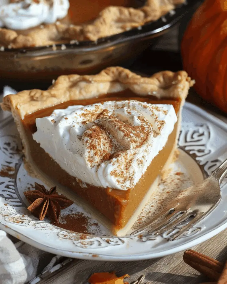 Dairy Free Pumpkin Pie