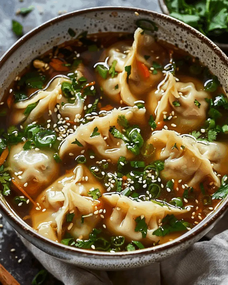 Easy Asian Dumpling Potsticker Soup – Cozy Comfort in a Bowl