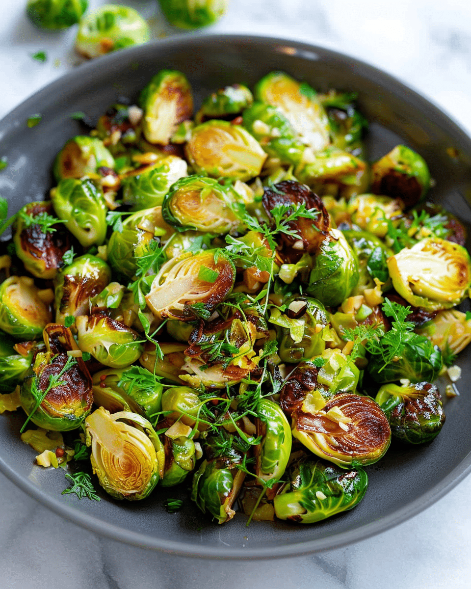 Easy Sauteed Brussels Sprouts