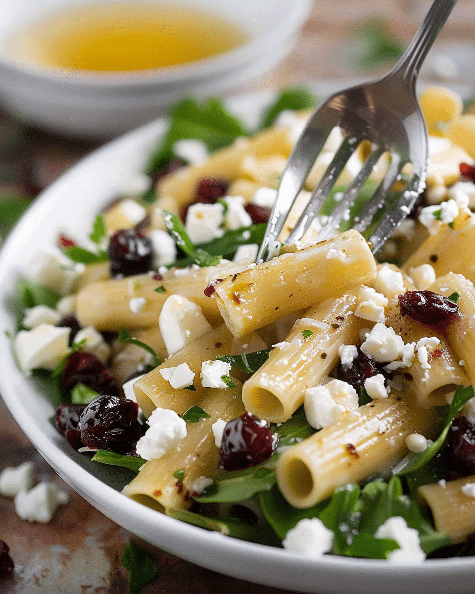 Feta & Cranberry Rigatoni Salad An Amazing Ultimate Recipe