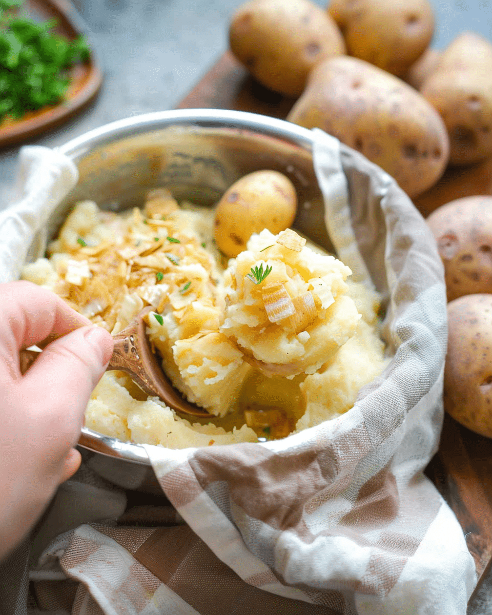 Garlic Olive Oil Mashed Potatoes