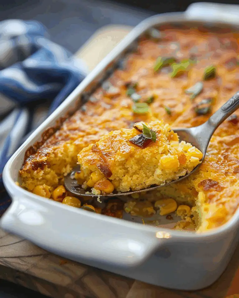 Loaded Cornbread Casserole – Southern Comfort in Every Bite