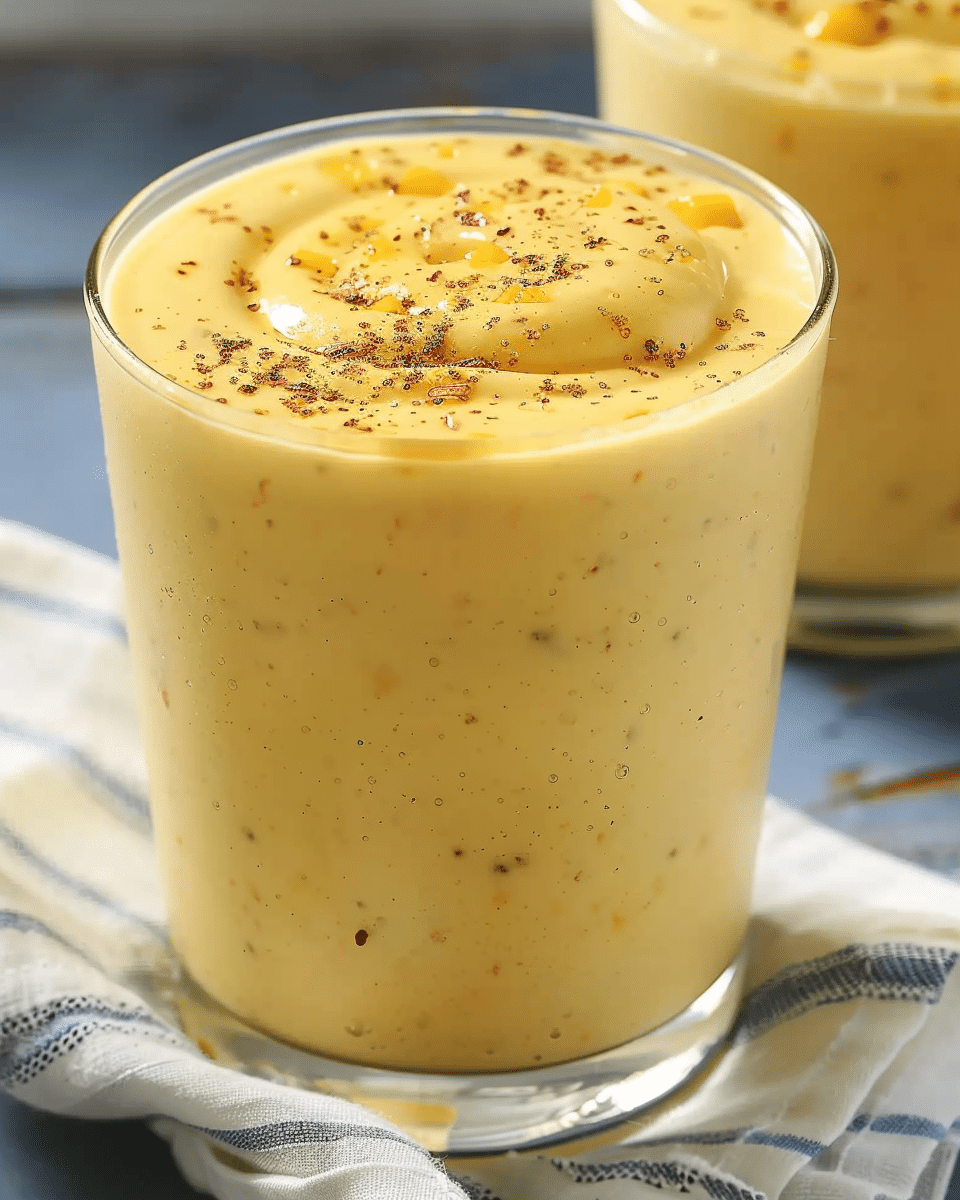 No-Added-Sugar Mango Lassi Smoothie