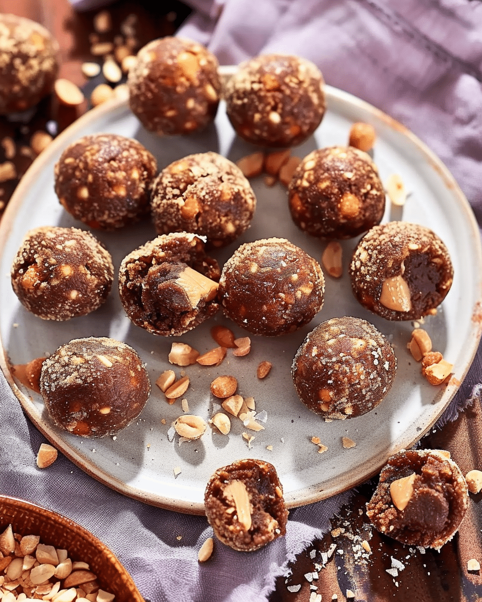Peanut Butter Stuffed Energy Balls