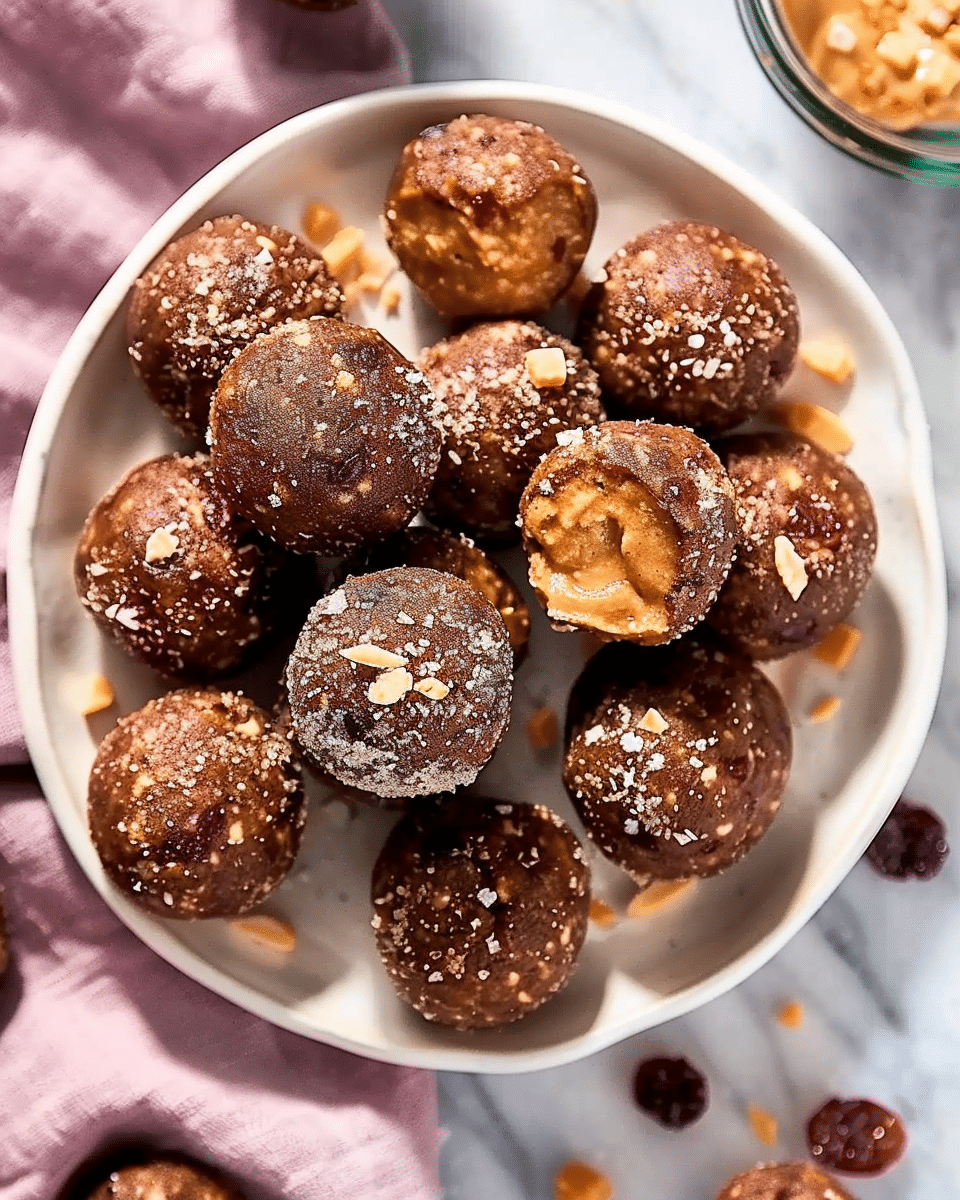 Peanut Butter Stuffed Energy Balls