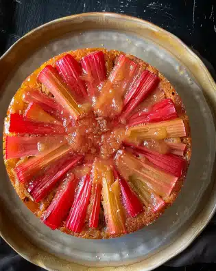 Rhubarb Upside Down Cake