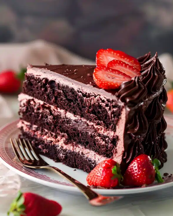 Strawberry Chocolate Cake
