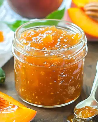 Sweet and Spicy Peach Jalapeno Jam Recipe