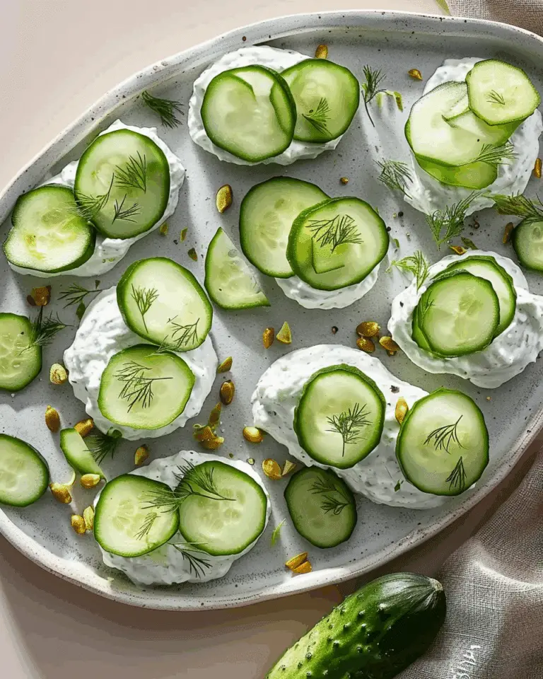 Tzatziki Cucumber Slices