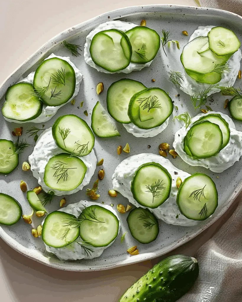 Tzatziki Cucumber Slices