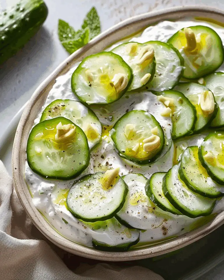 Tzatziki Cucumber Slices