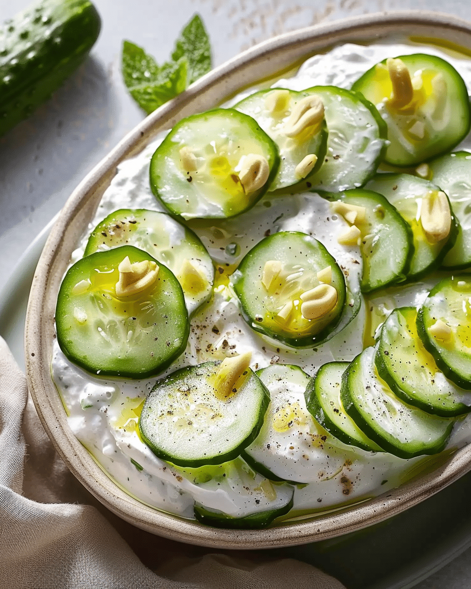 Tzatziki Cucumber Slices