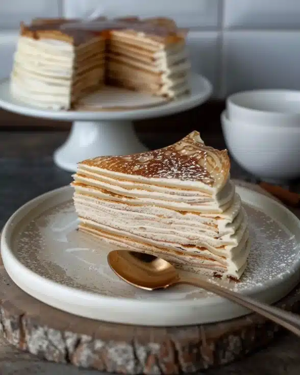 Vanilla & Speculoos Crêpe Cake