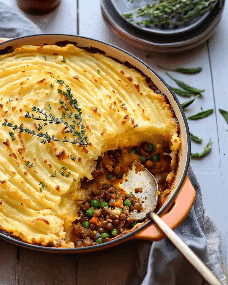 Vegetarian Shepherd’s Pie (Hearty & Flavorful