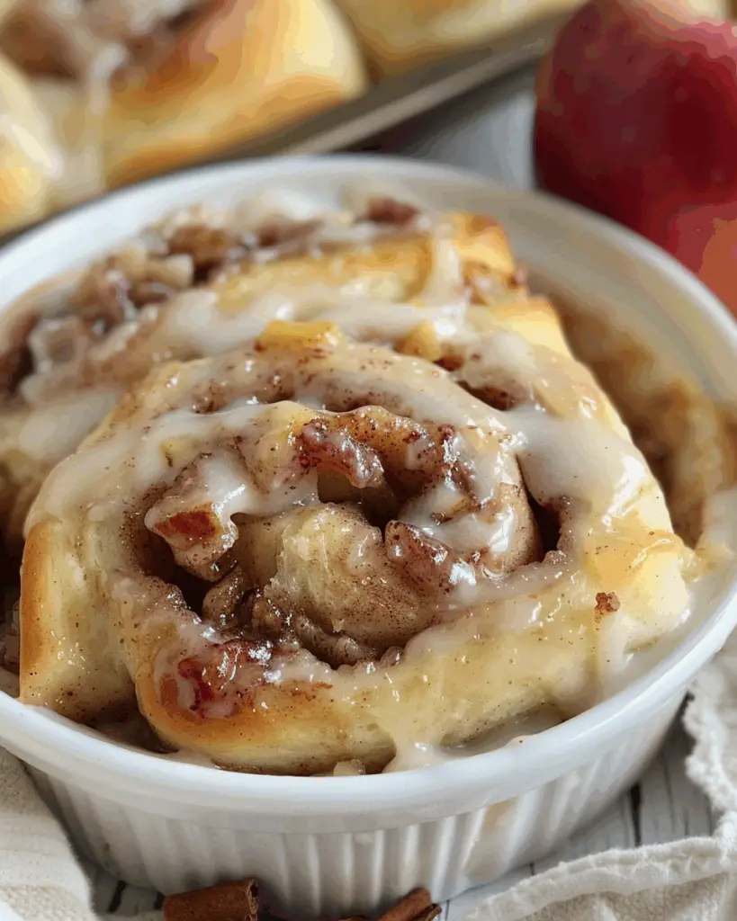 Warm and Gooey Apple Cinnamon Rolls