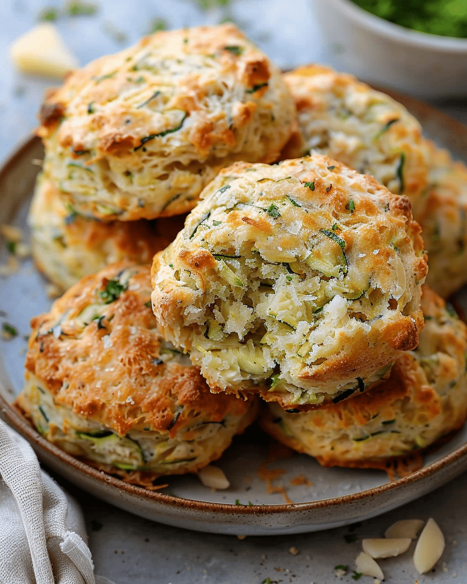Zucchini Biscuits (Parmesan Herb)