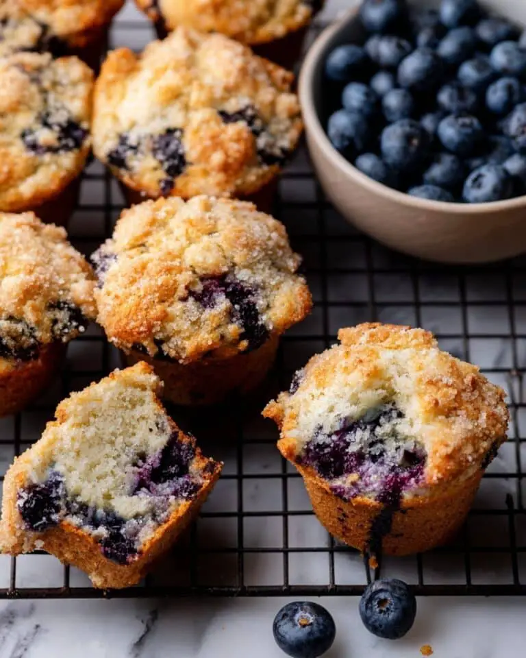 Bakery Style Blueberry Muffins Recipe