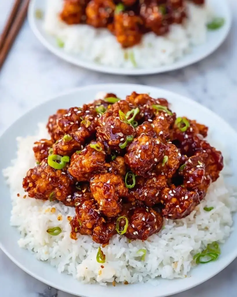 Korean Fried Chicken with Spicy Gochujang Honey Sauce Recipe