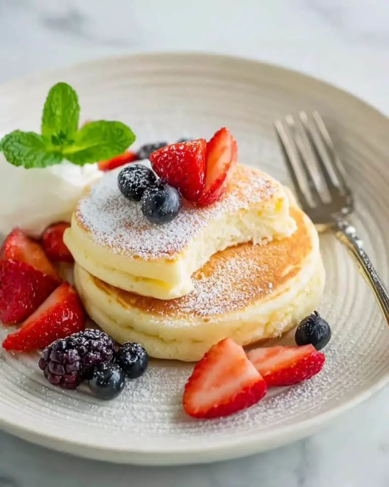 Fluffy Japanese Soufflé Pancakes Recipe