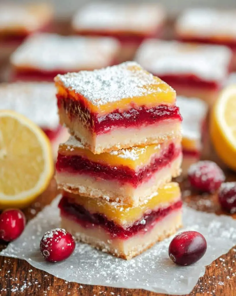 Cranberry Lemon Bars Recipe