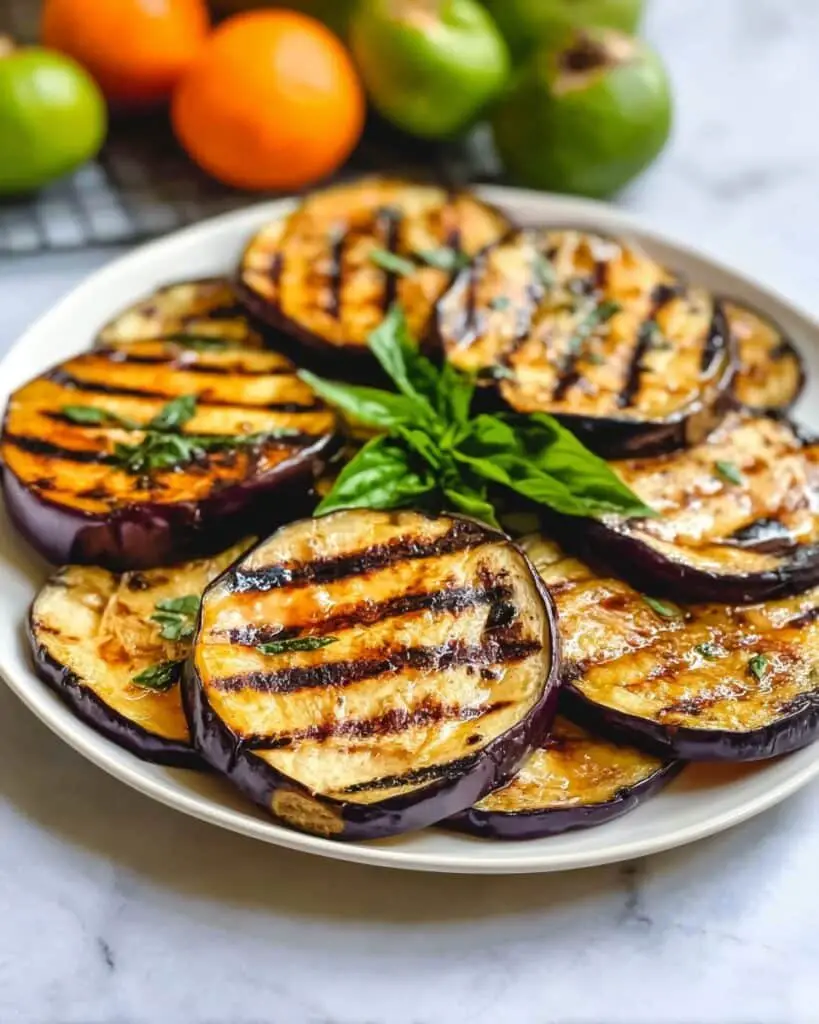 Grilled Eggplant with Balsamic Dressing and Arugula Recipe