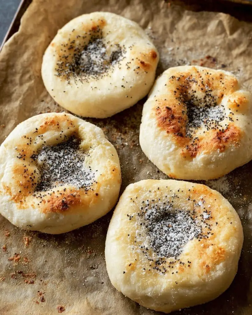 Homemade Bialys with Poppy Seeds and Caramelized Onion Spread Recipe