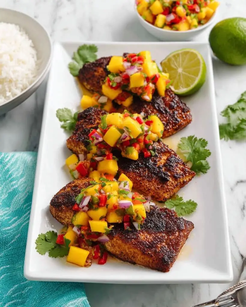 Chili Lime Tilapia with Mango Salsa Recipe