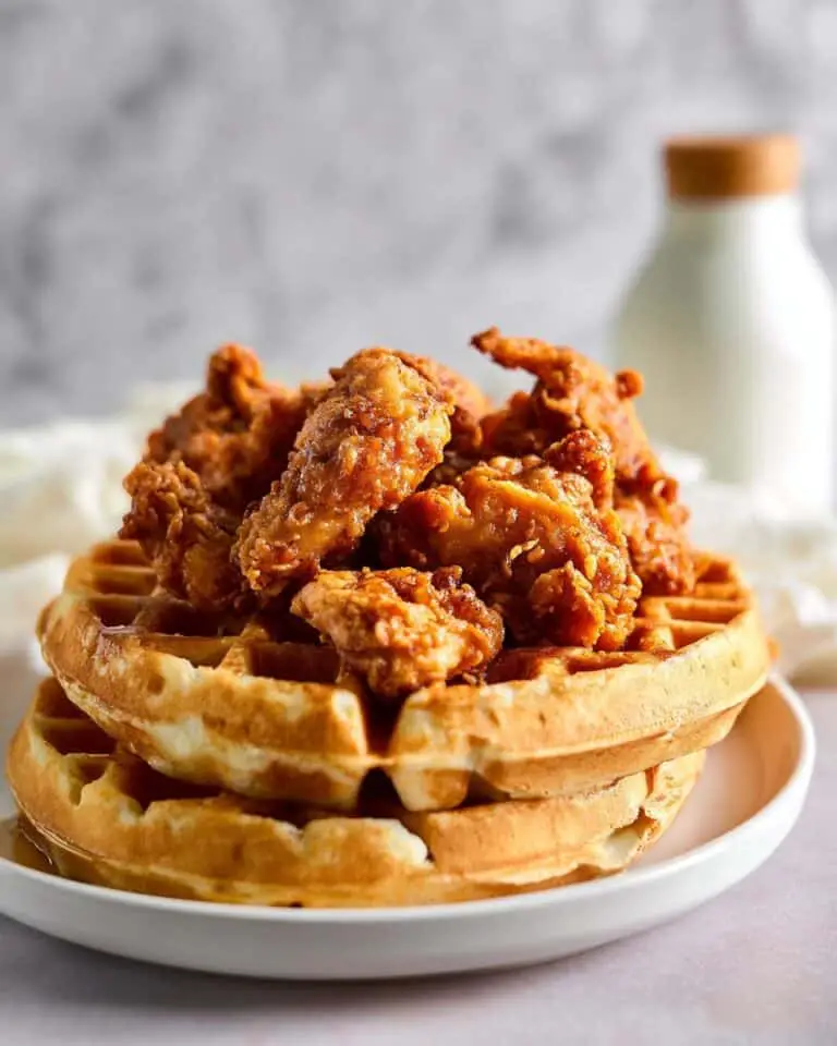 Buttermilk-Brined Southern Fried Chicken & Waffles Recipe