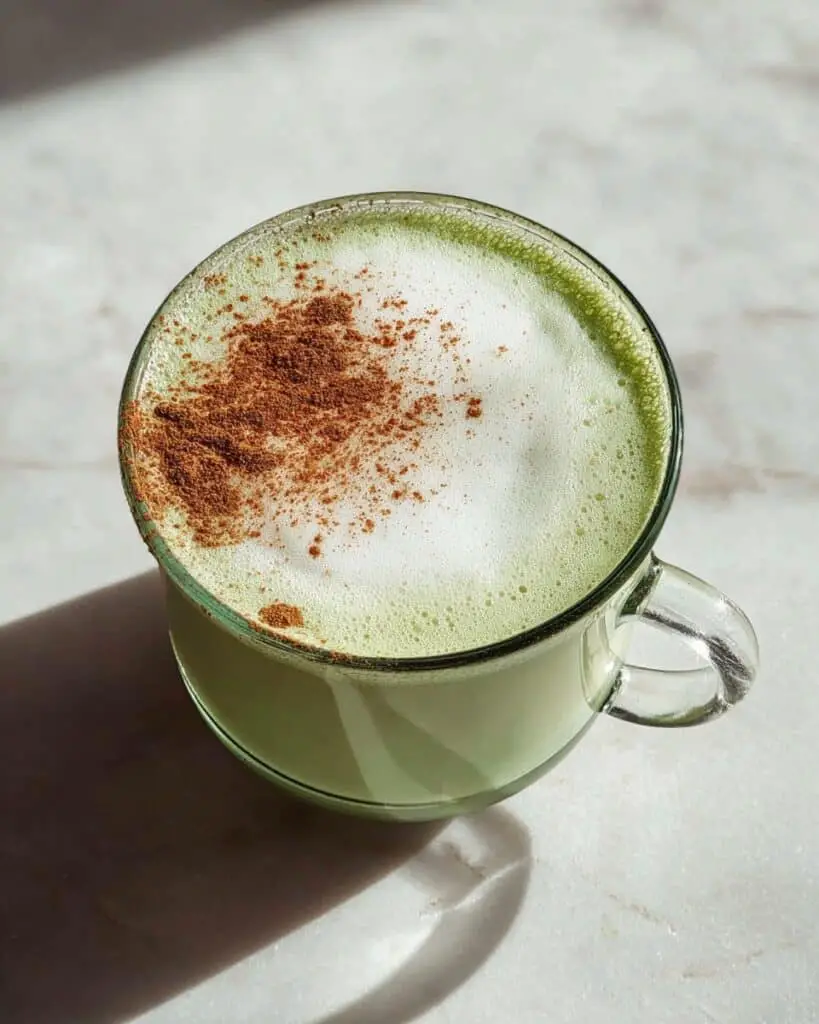 Cinnamon Matcha Latte Recipe
