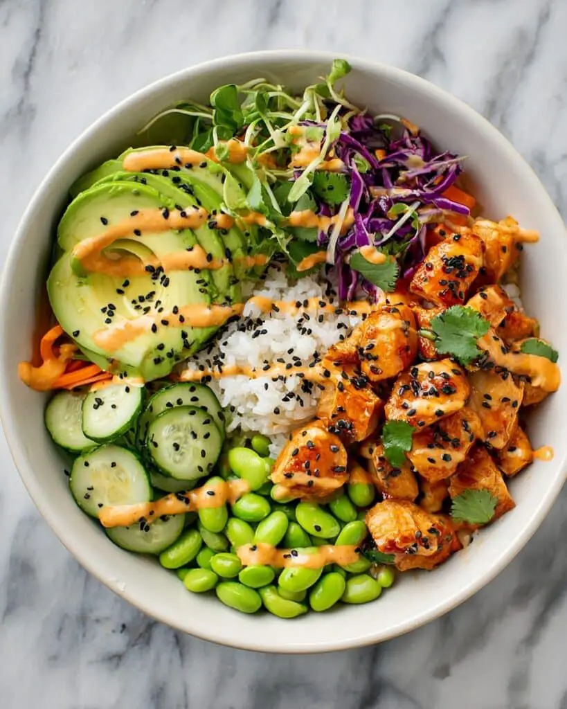 Bang Bang Salmon Rice Bowls Recipe