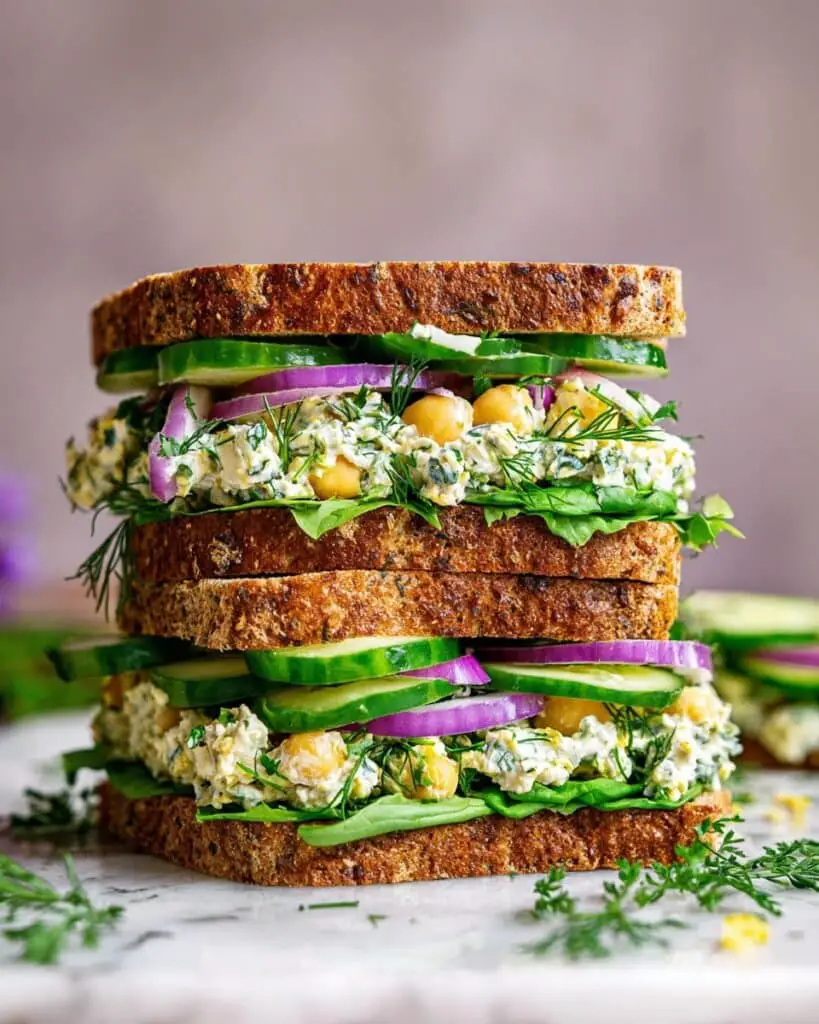 Smashed Chickpea Salad with Feta and Herbs Recipe