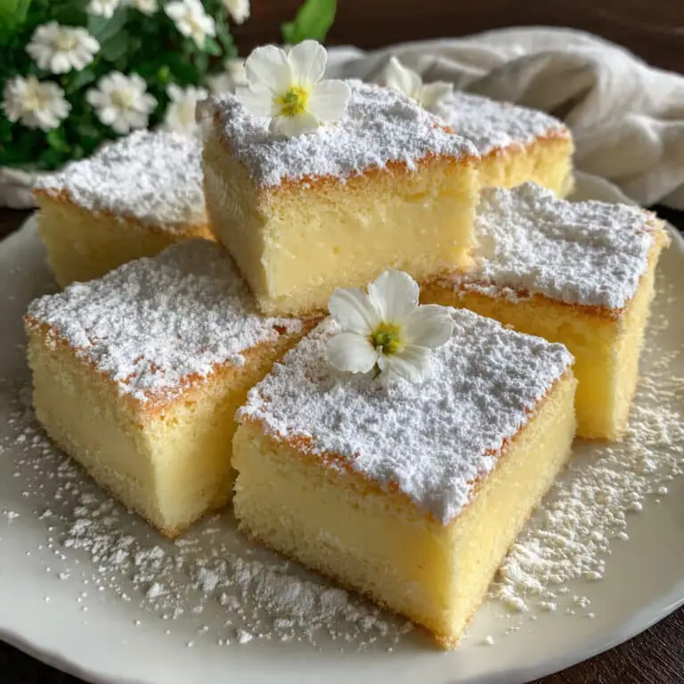 Vanilla Magic Custard Cake Recipe