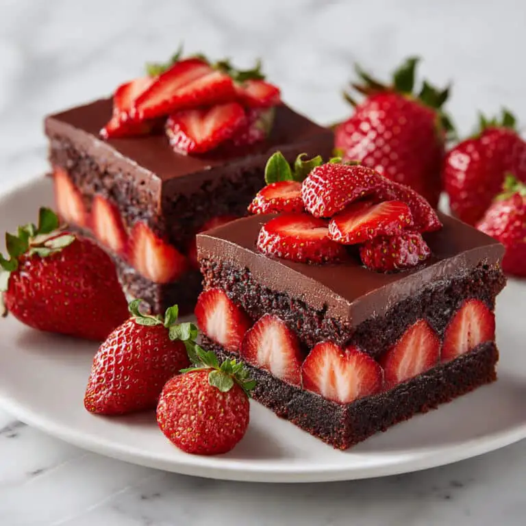 Chocolate Covered Strawberry Brownies Recipe