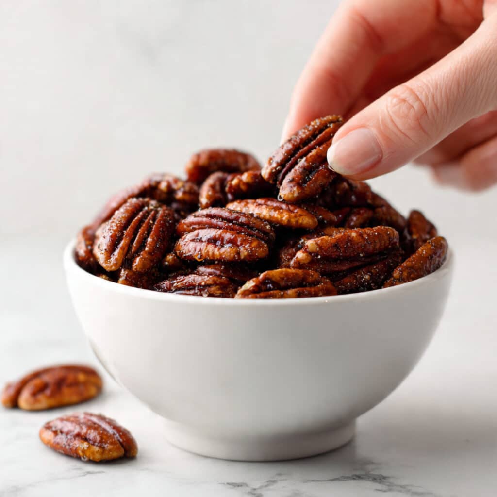 Easy Candied Pecans Recipe