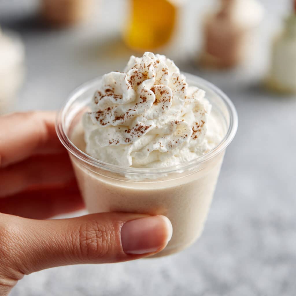 Egg Nog Pudding Shots Recipe