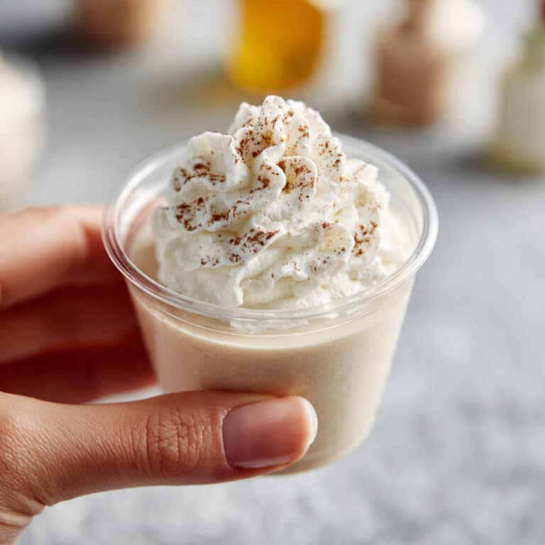 Egg Nog Pudding Shots Recipe