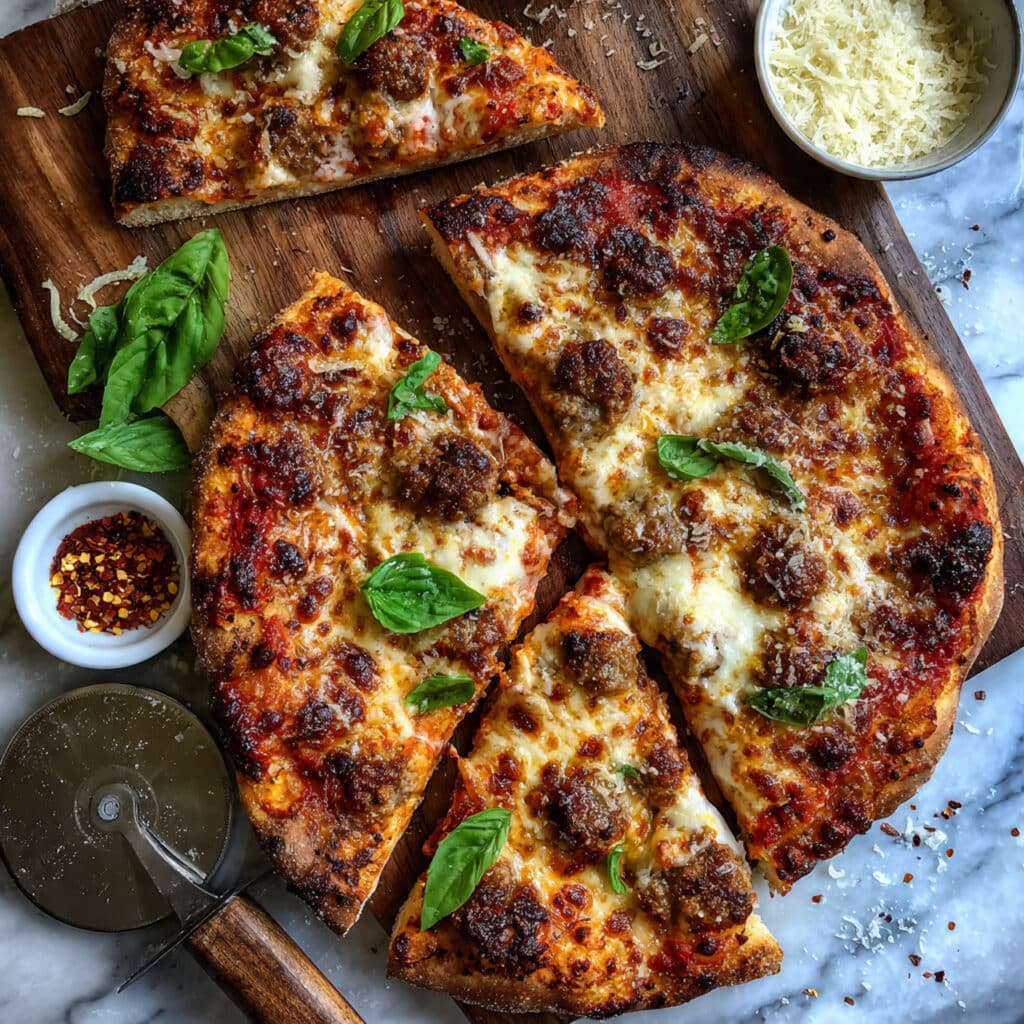 Discarded Sourdough Pizza Dough (same day or overnight) Recipe